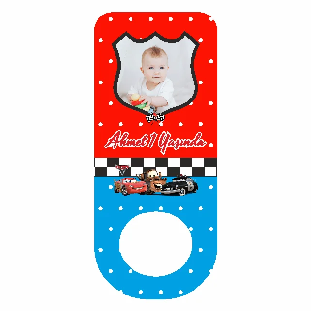 Şimşek Mcqueenn Temalı Dikdörtgen Açacak Magneti